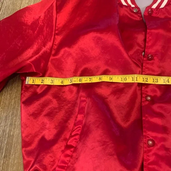 Vintage Made in the USA Firestone Red Bomber Jacket - Picture 11 of 12
